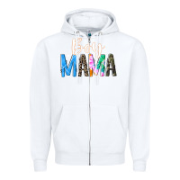 White boy mama  black Zipper Hoodie - JahusDesignShop