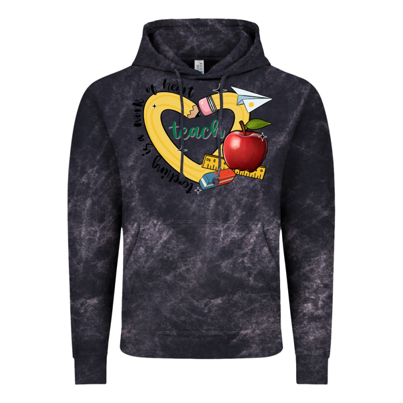 Teaching Is A Work Of Heart Vintage Hoodie by JahusDesignShop | Teevron
