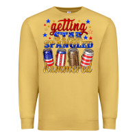 Antique Gold getting star spangled hammered Premium Sweatshirt - NancyCooperArtShop