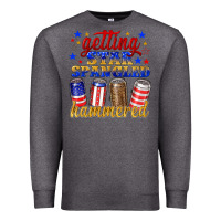 Charcoal Heather getting star spangled hammered Premium Sweatshirt - NancyCooperArtShop