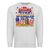 Dove Grey getting star spangled hammered Premium Sweatshirt - NancyCooperArtShop