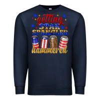 Navy getting star spangled hammered Premium Sweatshirt - NancyCooperArtShop