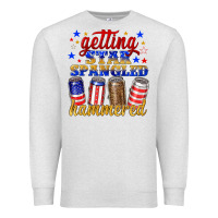 Oatmeal Heather getting star spangled hammered Premium Sweatshirt - NancyCooperArtShop