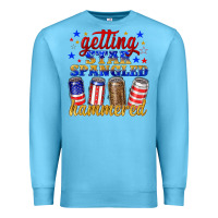 Ocean Blue getting star spangled hammered Premium Sweatshirt - NancyCooperArtShop