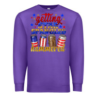 Purple getting star spangled hammered Premium Sweatshirt - NancyCooperArtShop