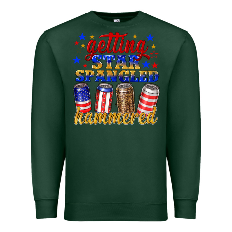 Getting Star Spangled Hammered Premium Sweatshirt by NancyCooperArtShop | Teevron