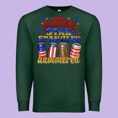 Getting Star Spangled Hammered Premium Sweatshirt Designed By Nancycooperartshop