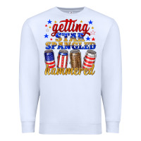 White getting star spangled hammered Premium Sweatshirt - NancyCooperArtShop