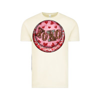 Vintage Arctic Western valentine's day xoxo round earrings Vintage Tee - RanaPortraitStore