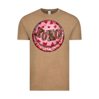 Vintage Coffee Western valentine's day xoxo round earrings Vintage Tee - RanaPortraitStore