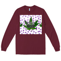 Burgundy i bet my soul smells like weed Long Sleeve Tee - CTS Tumbler Store