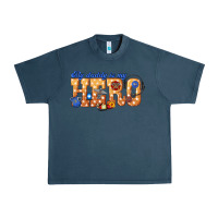Midnight Navy my daddy is my hero dispatcher Urban Heavy Tee - texasbilliewilder