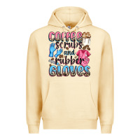 Pina Colada coffee scrubs and rubber gloves Premium Hoodie - NancyCooperArtShop