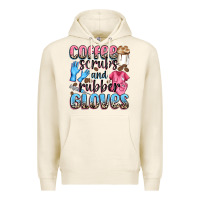 Tofu coffee scrubs and rubber gloves Premium Hoodie - NancyCooperArtShop