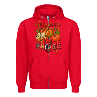 Red in every season i will praise him Zipper Hoodie - AdoDesignShop