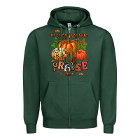 Sports Green in every season i will praise him Zipper Hoodie - AdoDesignShop