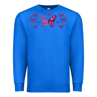 True Royal floral breast cancer butterfly Premium Sweatshirt - Jasminsmagicworld