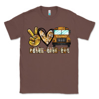 Chestnut peace love bus Classic Tee - CowhideDigitalArt