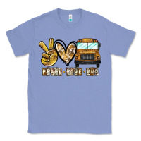 Colony Blue peace love bus Classic Tee - CowhideDigitalArt