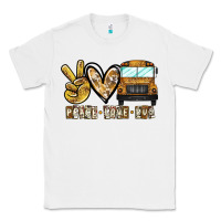 White peace love bus Classic Tee - CowhideDigitalArt
