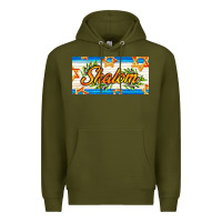 Army Green shalom with olive branch Premium Hoodie - AdoDesignShop
