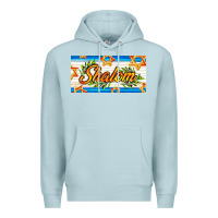 Blue Mist shalom with olive branch Premium Hoodie - AdoDesignShop