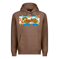 Chestnut shalom with olive branch Premium Hoodie - AdoDesignShop