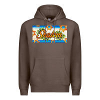 Coffee shalom with olive branch Premium Hoodie - AdoDesignShop