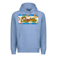 Colony Blue shalom with olive branch Premium Hoodie - AdoDesignShop