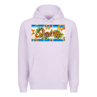 Lilac shalom with olive branch Premium Hoodie - AdoDesignShop