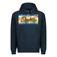 Navy shalom with olive branch Premium Hoodie - AdoDesignShop