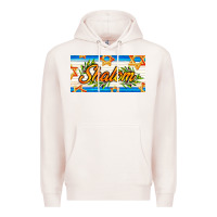 Pale Pink shalom with olive branch Premium Hoodie - AdoDesignShop