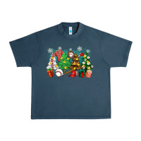 Midnight Navy christmas trees with baseball Urban Heavy Tee - Zillion Design Studio