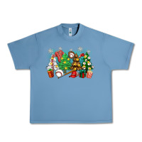 Pebble Blue christmas trees with baseball Urban Heavy Tee - Zillion Design Studio