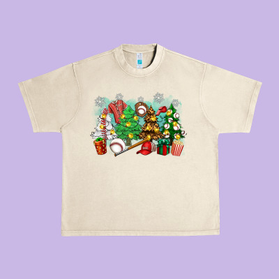 Urban Heavy Tee christmas trees with baseball