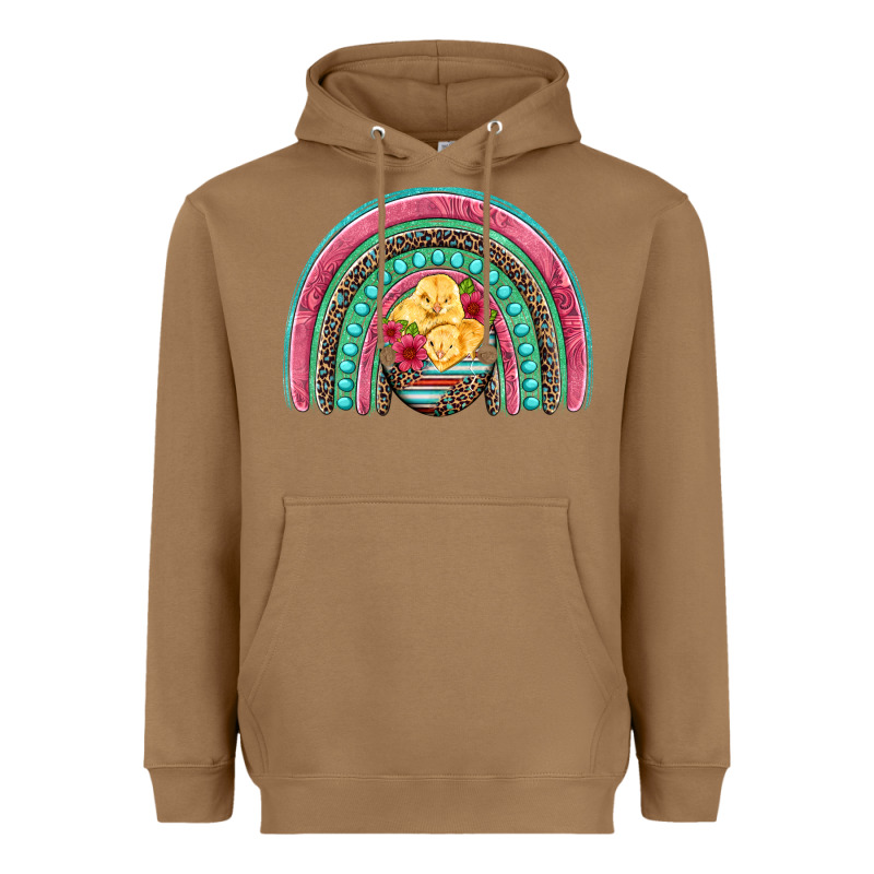 Hatched Egg Easter Chicks Rainbow Heavyweight Hoodie by Artiststas | Teevron