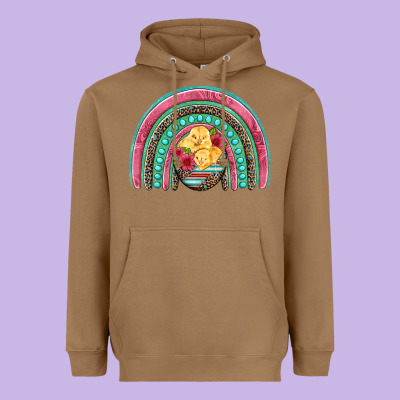 Hatched Egg Easter Chicks Rainbow Heavyweight Hoodie Designed By Artiststas