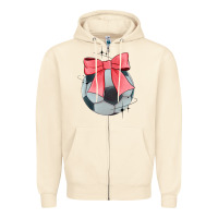 Sandshell coquette soccer bow Zipper Hoodie - JahusDesignShop