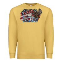 Antique Gold i back the blue eagle Premium Sweatshirt - NancyCooperArtShop