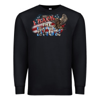 Black i back the blue eagle Premium Sweatshirt - NancyCooperArtShop