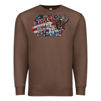 Chestnut i back the blue eagle Premium Sweatshirt - NancyCooperArtShop