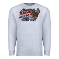 Heather Grey i back the blue eagle Premium Sweatshirt - NancyCooperArtShop