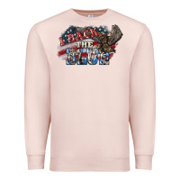 Pale Pink i back the blue eagle Premium Sweatshirt - NancyCooperArtShop