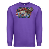 Purple i back the blue eagle Premium Sweatshirt - NancyCooperArtShop