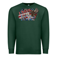Sports Green i back the blue eagle Premium Sweatshirt - NancyCooperArtShop
