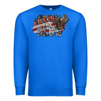 True Royal i back the blue eagle Premium Sweatshirt - NancyCooperArtShop