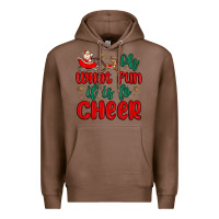 Chestnut oh what fun it is to cheer Premium Hoodie - MaliasSmallBusiness