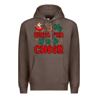 Coffee oh what fun it is to cheer Premium Hoodie - MaliasSmallBusiness