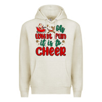 Oatmeal Heather oh what fun it is to cheer Premium Hoodie - MaliasSmallBusiness