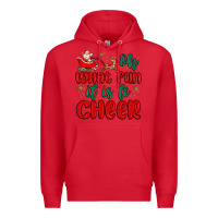 Red oh what fun it is to cheer Premium Hoodie - MaliasSmallBusiness